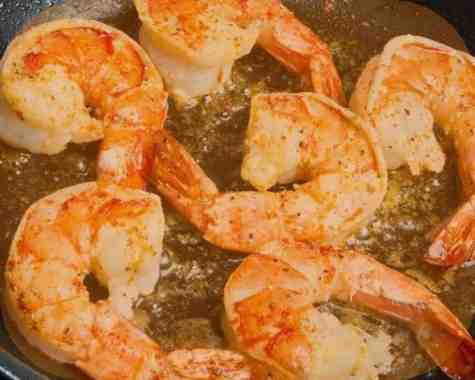 reheat cooked shrimps