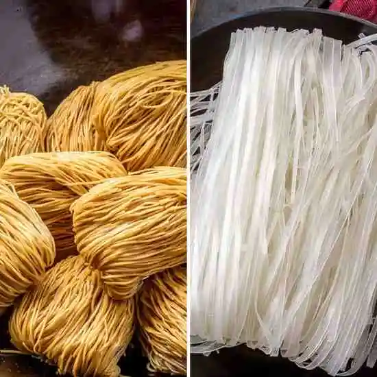 Rice Noodles Vs Egg Noodles
