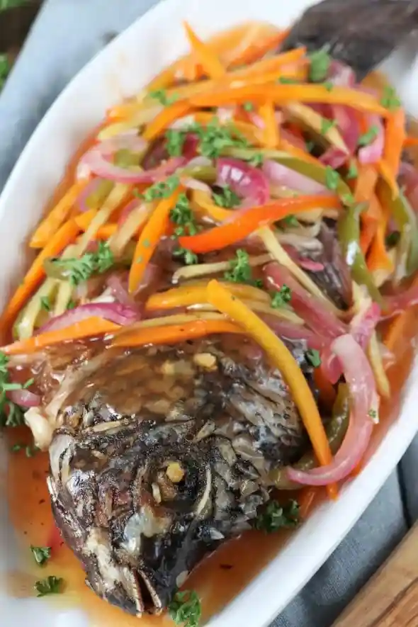 Crispy Filipino Fish Escabeche Recipe