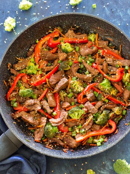 Stir Fry Beef With Sriracha Sauce